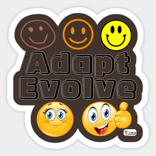 Adapt Evolve Sticker